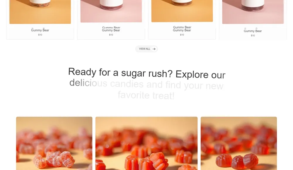Candy E-commerce Design