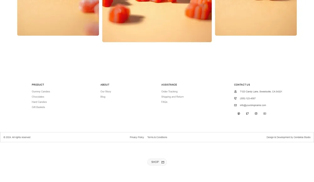 Candy E-commerce Design